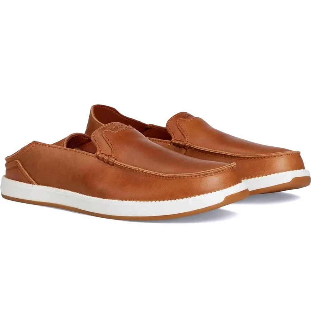 Olukai Kākaha Nia Convertible Tan Loafer - Size 11.5